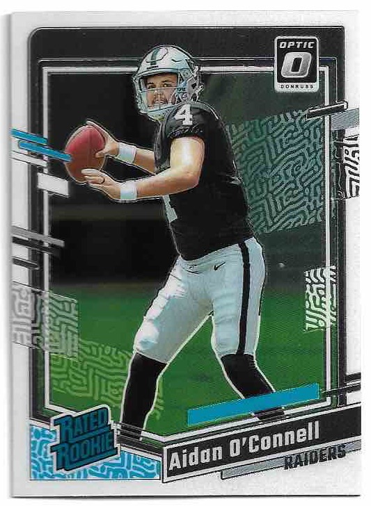 Rated Rookie AIDAN O'CONNELL 2023 Donruss Optic Football