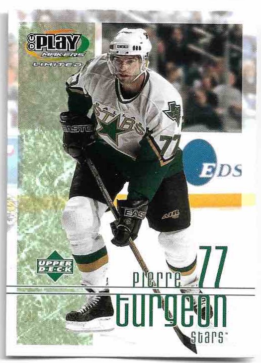 PIERRE TURGEON 01-02 UD Play Makers Limited