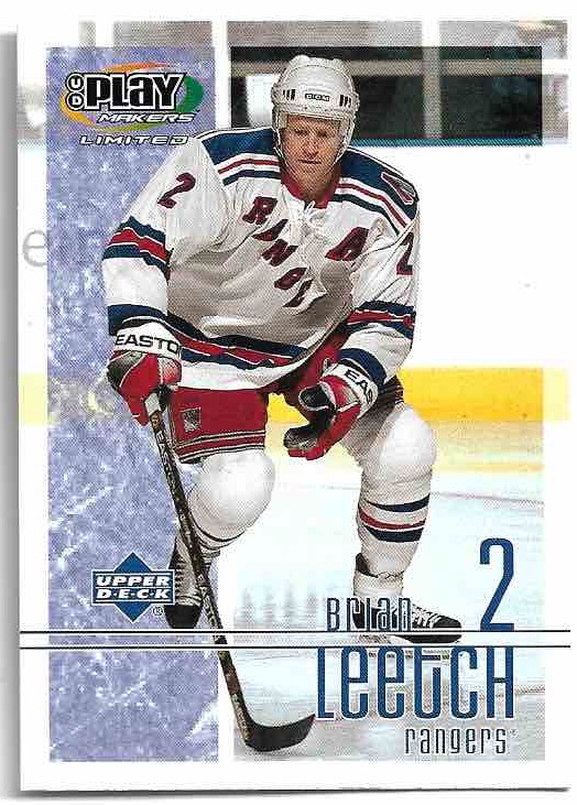 BRIAN LEETCH 01-02 UD Play Makers Limited