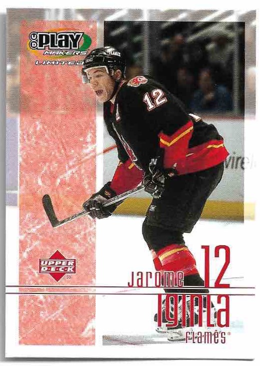 JAROME IGINLA 01-02 UD Play Makers Limited