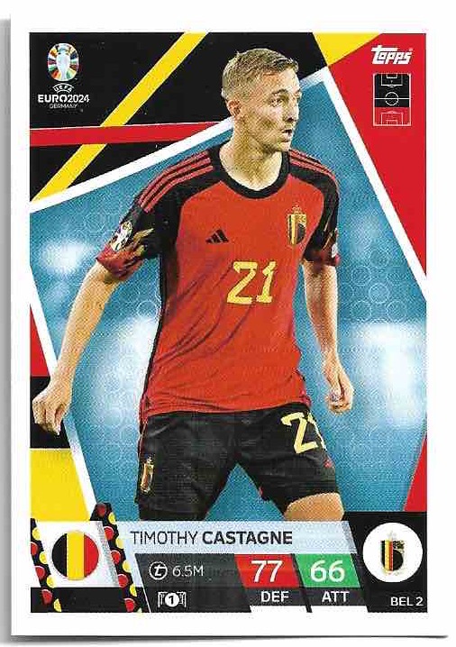 TIMOTHY CASTAGNE 2024 EURO Match Attax