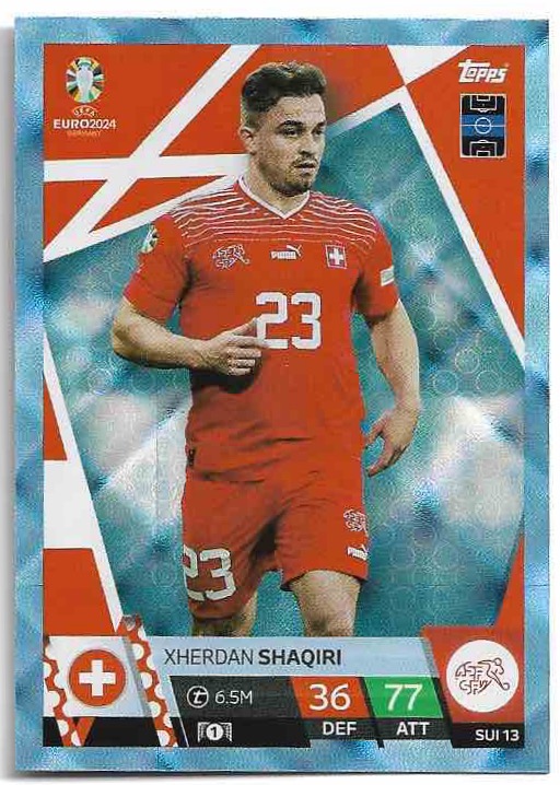 Crystal XHERDAN SHAQIRI 2024 EURO Match Attax