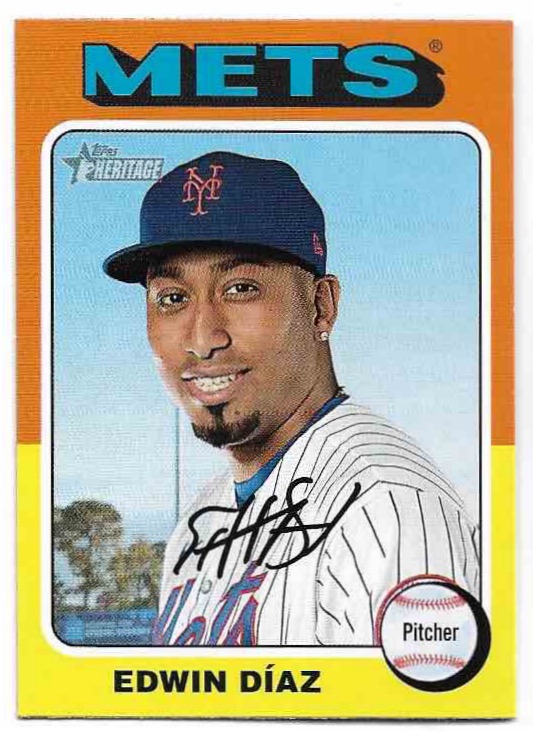 EDWIN DIAZ 2024 Topps Heritage Baseball