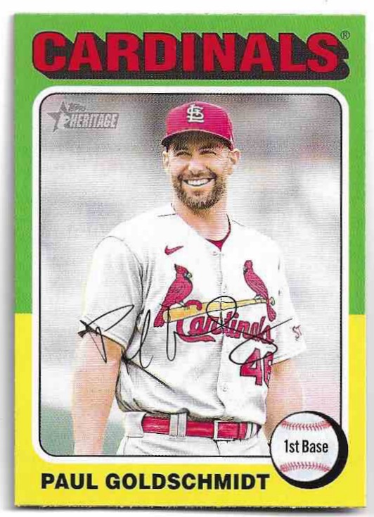 PAUL GOLDSCHMIDT 2024 Topps Heritage Baseball