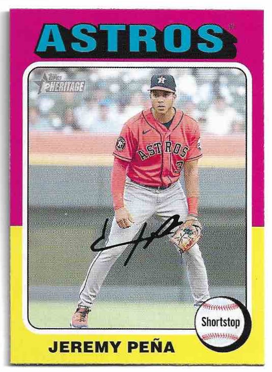 JEREMY PENA 2024 Topps Heritage Baseball