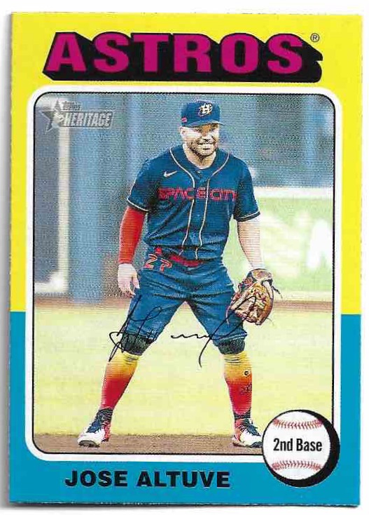 JOSE ALTUVE 2024 Topps Heritage Baseball