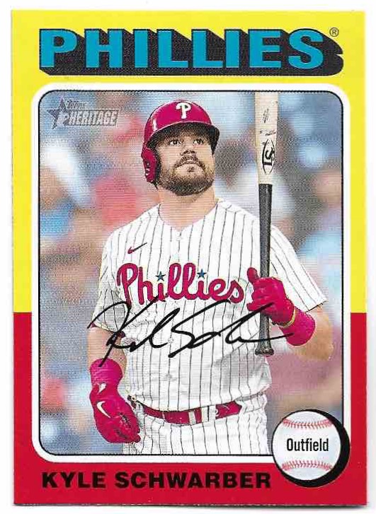 KYLE SCHWARBER 2024 Topps Heritage Baseball