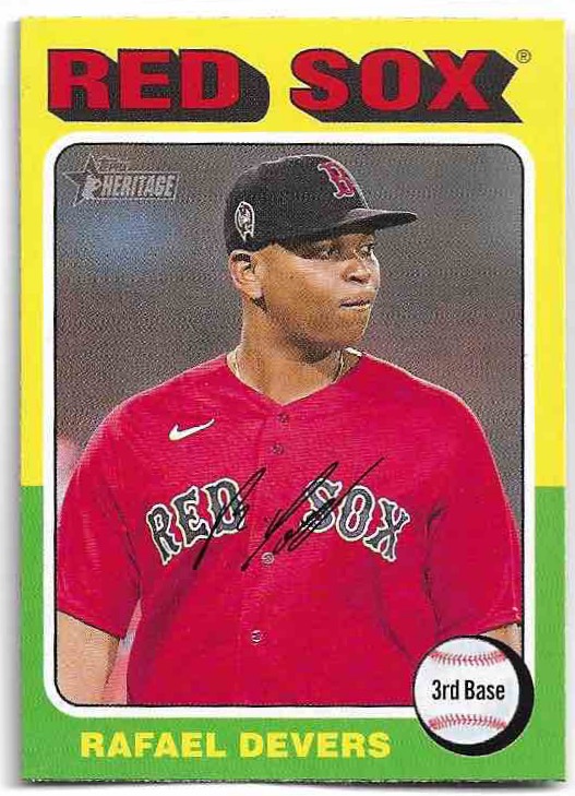 RAFAEL DEVERS 2024 Topps Heritage Baseball