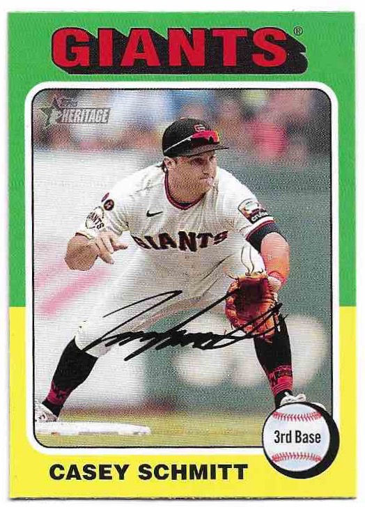 CASEY SCHMITT 2024 Topps Heritage Baseball