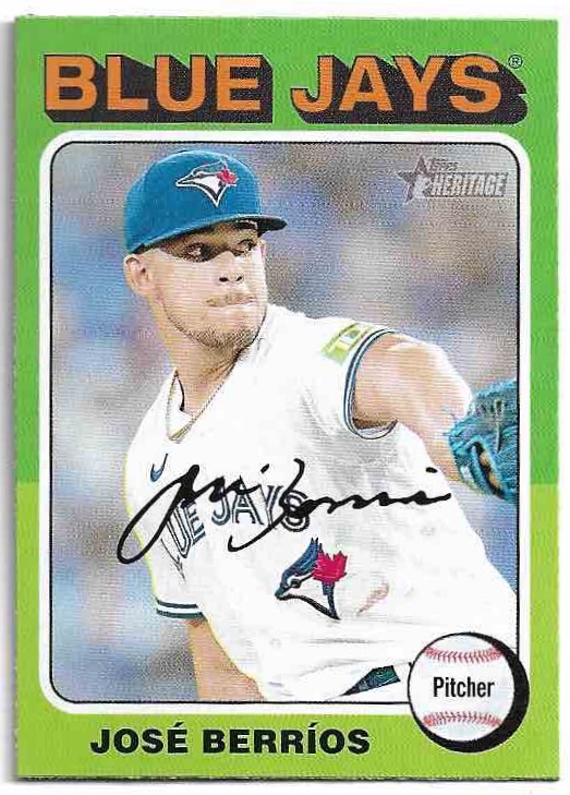 JOSE BERRIOS 2024 Topps Heritage Baseball