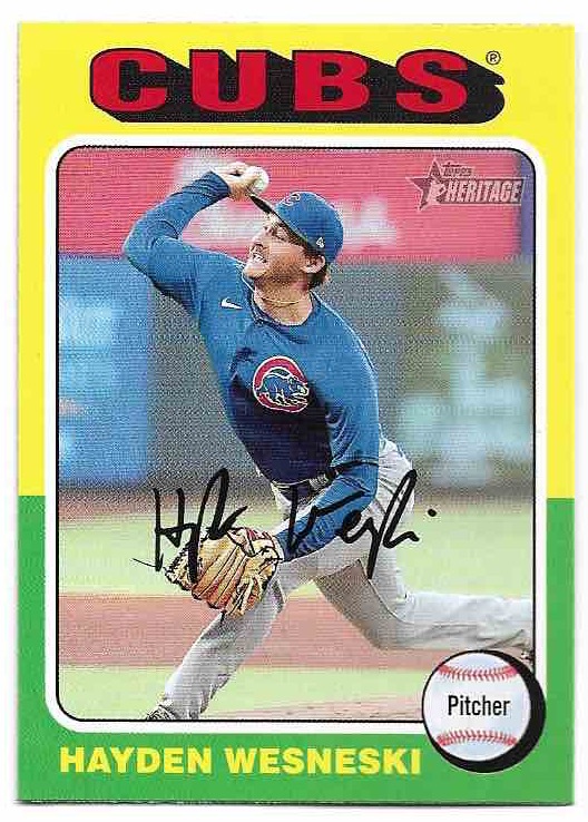 HAYDEN WESNESKI 2024 Topps Heritage Baseball