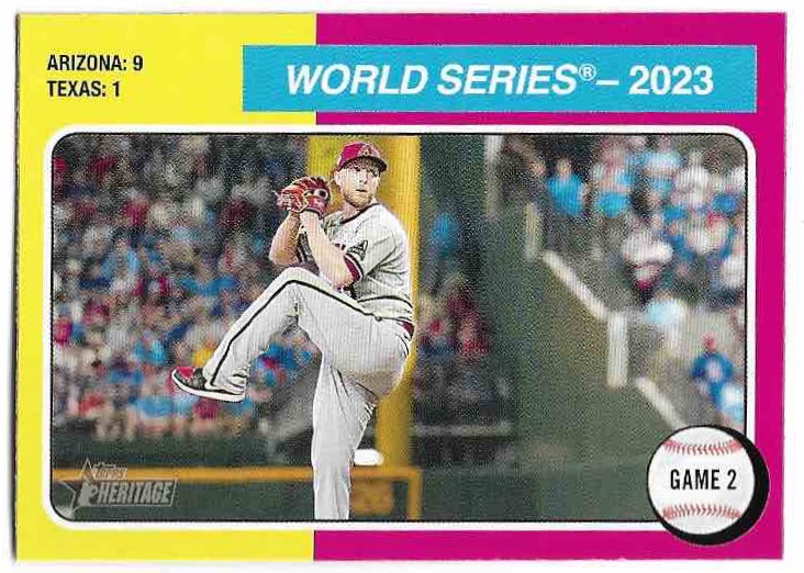 2023 World Series MERRILL KELLY 2024 Topps Heritage Baseball