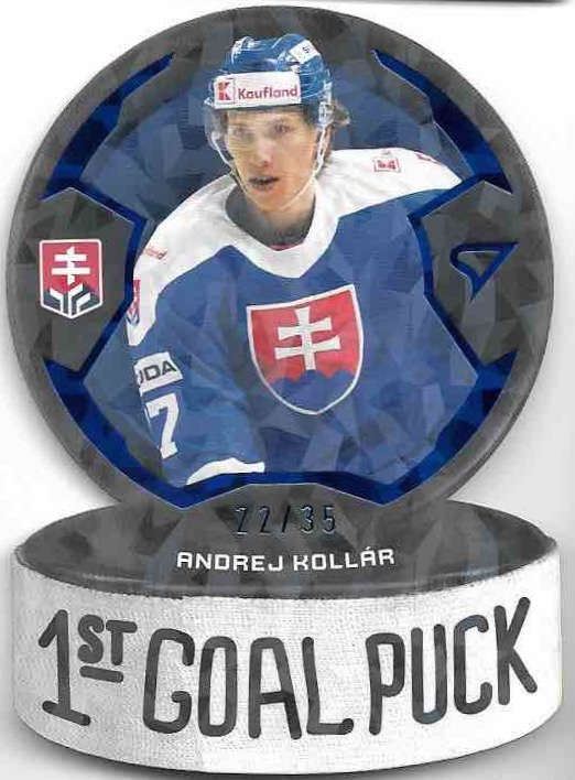 Blue 1st Goal Puck ANDREJ KOLLÁR 2024 SportZoo Hokejové Slovensko /35