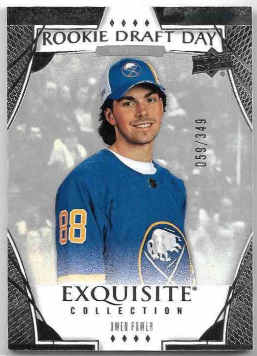 Rookie Exquisite Collection Draft Day OWEN POWER 22-23 UD Black Diamond /349