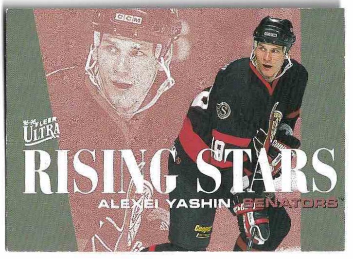 Rising Stars ALEXEI YASHIN 95-96 Fleer Ultra (špatné hrany)