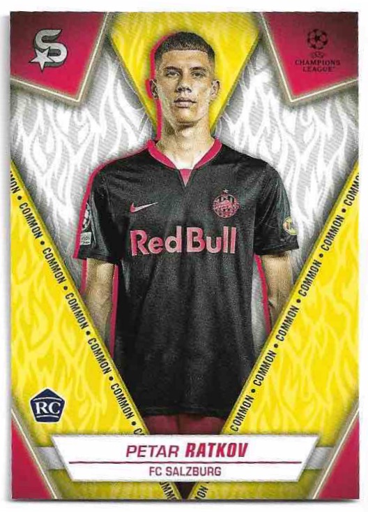 Rookie Common Yellow PETAR RATKOV 23-24 Topps UEFA Superstars