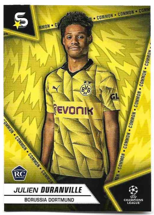 Rookie Common Yellow JULIEN DURANVILLE 23-24 Topps UEFA Superstars