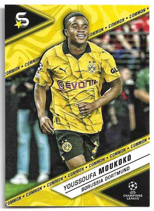 Variations Common Yellow YOUSSOUFA MOUKOKO 23-24 Topps UEFA Superstars