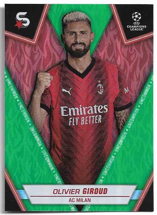 Uncommon Green OLIVIER GIROUD 23-24 Topps UEFA Superstars