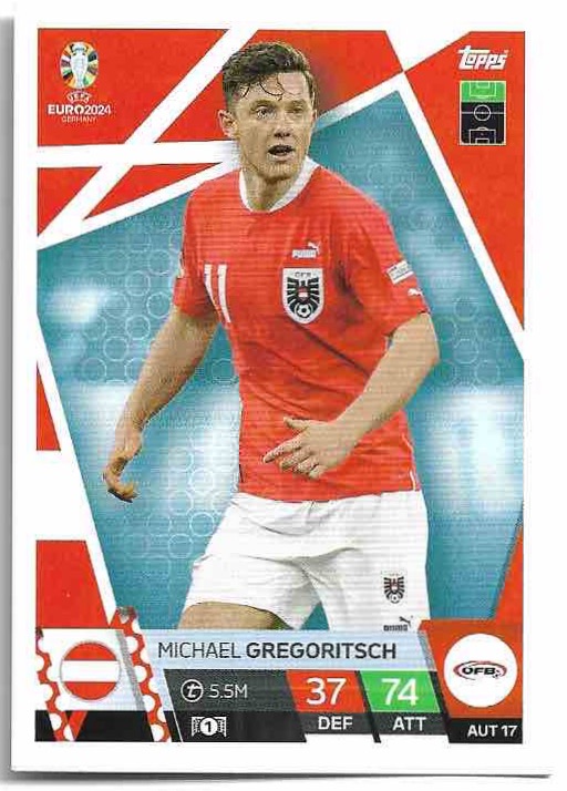 MICHAEL GREGORITSCH 2024 EURO Match Attax