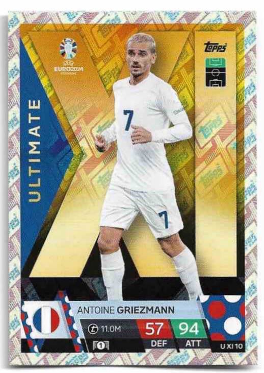 Holographic Ultimate ANTOINE GRIEZMANN 2024 EURO Match Attax