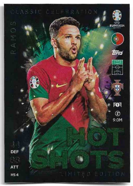 Limited Edition Hot Shots GONCALO RAMOS 2024 EURO Match Attax