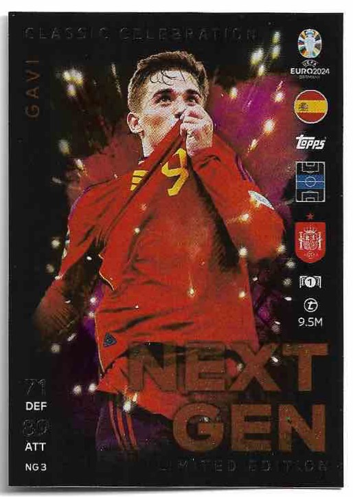 Limited Edition Next Gen GAVI 2024 EURO Match Attax