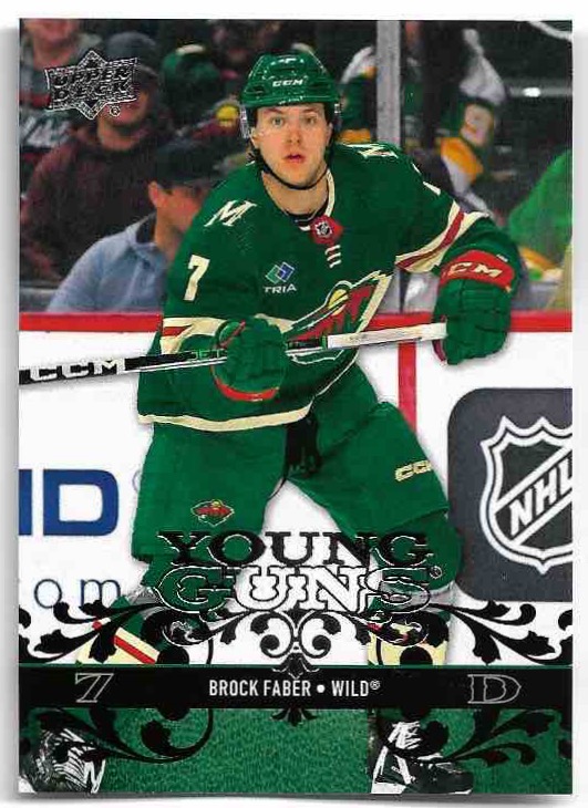 Rookie 2008-09 Young Guns BROCK FABER 23-24 UD Extended Series