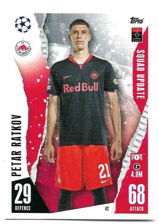 Squad Update PETAR RATKOV 23-24 Match Attax Extra UCL