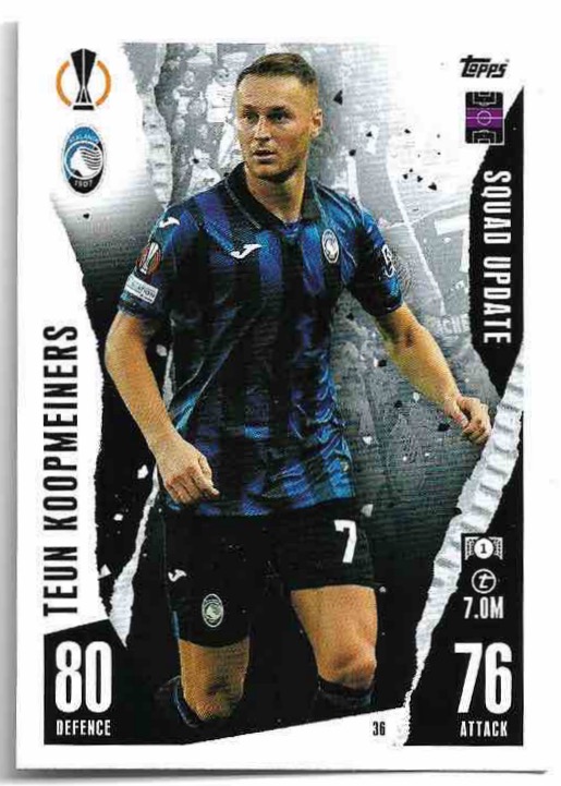 Squad Update TEUN KOOPMEINERS 23-24 Match Attax Extra UCL