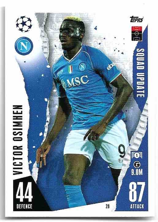 Squad Update VICTOR OSIMHEN 23-24 Match Attax Extra UCL