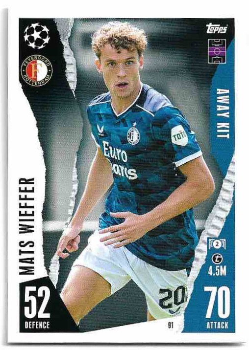 Away Kit MATS WIEFFER 23-24 Match Attax Extra UCL