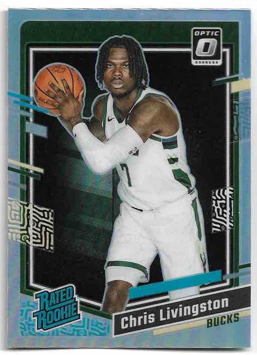 Holo Prizm Rated Rookie CHRIS LIVINGSTON 23-24 Panini Donruss Optic Basketball