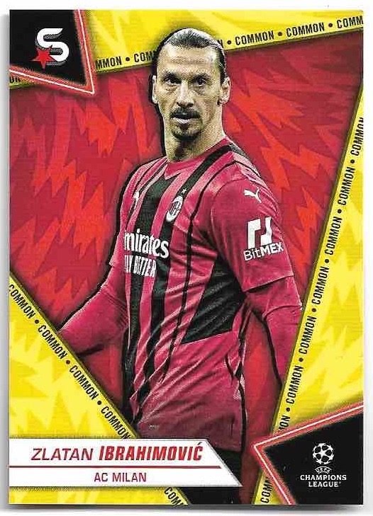 Common Yellow ZLATAN IBRAHIMOVIC 23-24 Topps UEFA Superstars