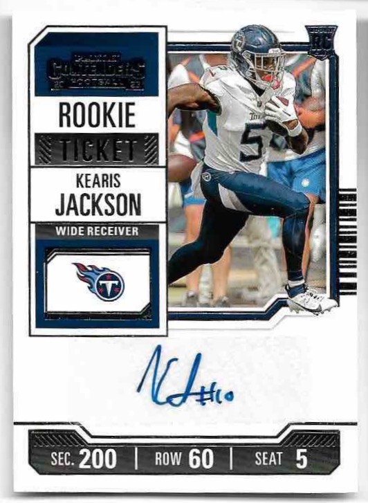 Auto Rookie Ticket KEARIS JACKSON 2023 Panini Contenders Football