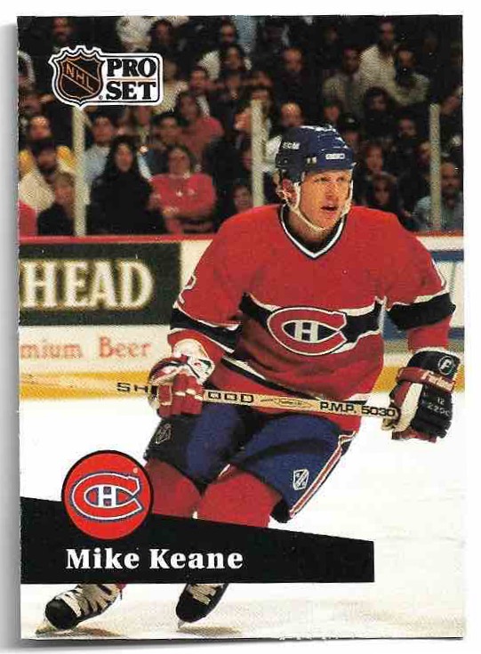 MIKE KEANE 91-92 Pro Set