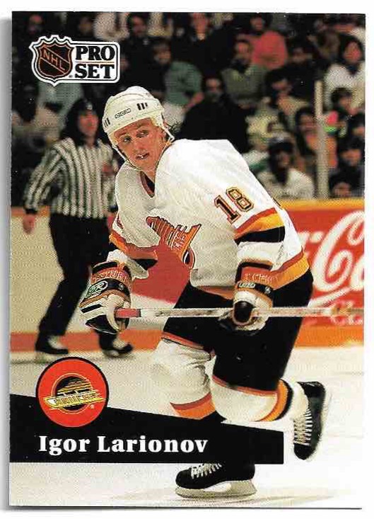 IGOR LARIONOV 91-92 Pro Set