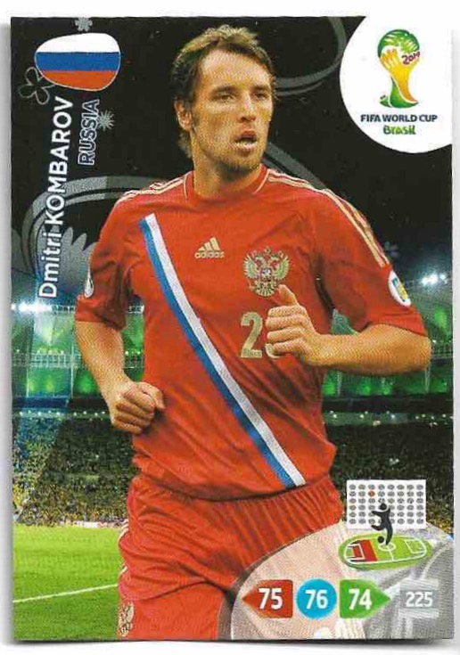 DMITRI KOMBAROV Panini Adrenalyn XL World Cup 2014