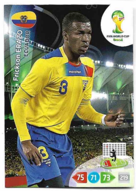 FRICKSON ERAZO Panini Adrenalyn XL World Cup 2014