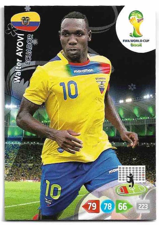 WALTER AYOVI Panini Adrenalyn XL World Cup 2014