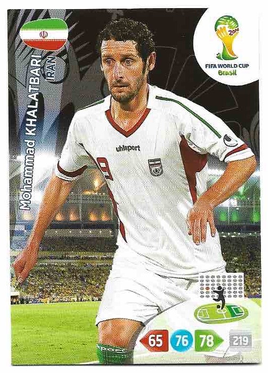 MOHAMMAD KHALATBARI Panini Adrenalyn XL World Cup 2014