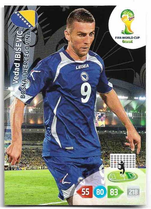 VEDAD IBISEVIC Panini Adrenalyn XL World Cup 2014