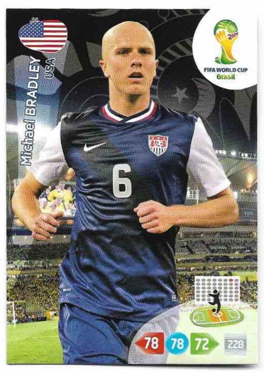 MICHAEL BRADLEY Panini Adrenalyn XL World Cup 2014