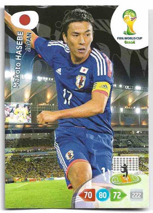 MAKOTO HASEBE Panini Adrenalyn XL World Cup 2014