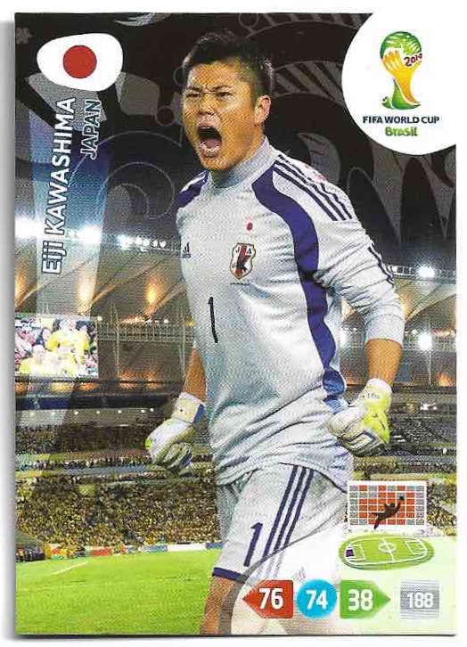 EIJI KAWASHIMA Panini Adrenalyn XL World Cup 2014