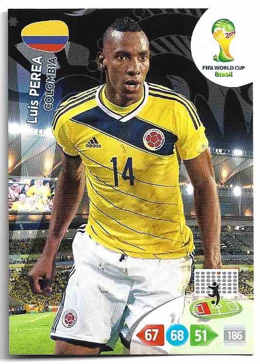 LUIS PEREA Panini Adrenalyn XL World Cup 2014