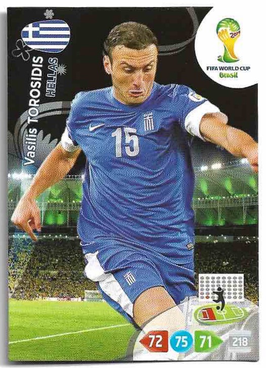 VASILIS TOROSIDIS Panini Adrenalyn XL World Cup 2014