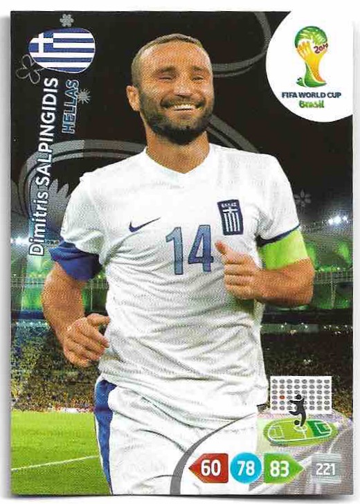 DMITRIS SALPINGIDIS Panini Adrenalyn XL World Cup 2014