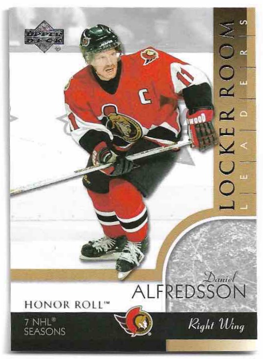 DANIEL ALFREDSSON 02-03 UD Honor Roll