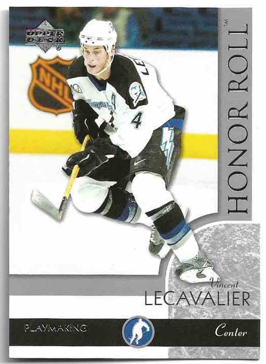 VINCENT LECAVALIER 02-03 UD Honor Roll